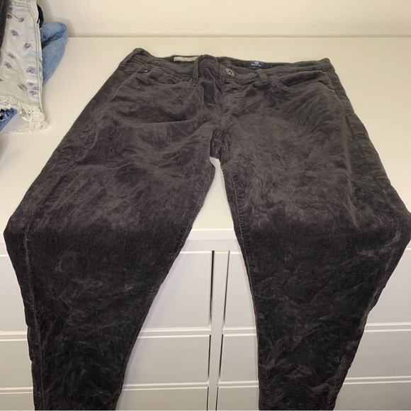 AG The Stevie Slim Straight Brown Corduroy Pants Brown 27R - Picture 7 of 12